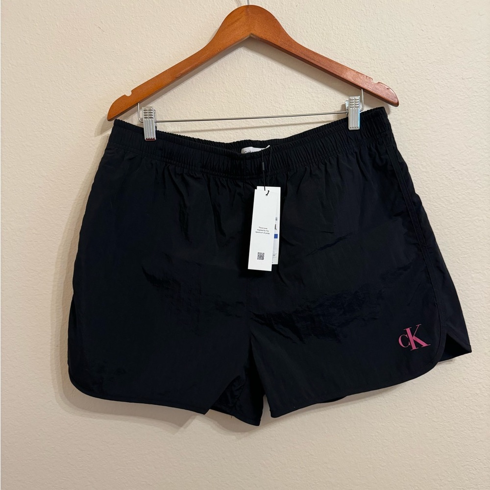 Calvin Klein Men's Pride Shorts XL Black Summer Beach Shorts